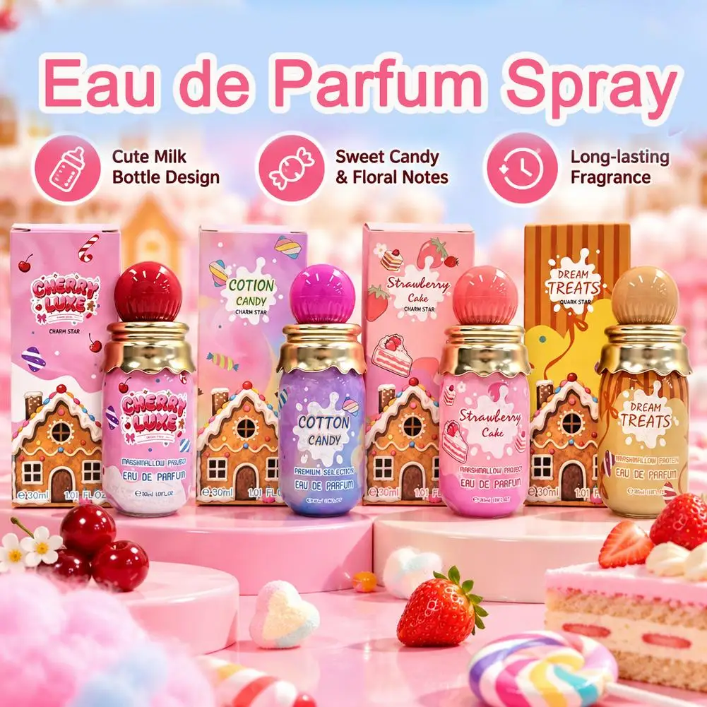 Sweet Candy Scent Perfume Spray Long Lasting Portable Mini Fragrance Fresh Daily Wear Body Mist Long Lasting Body Spray Gift