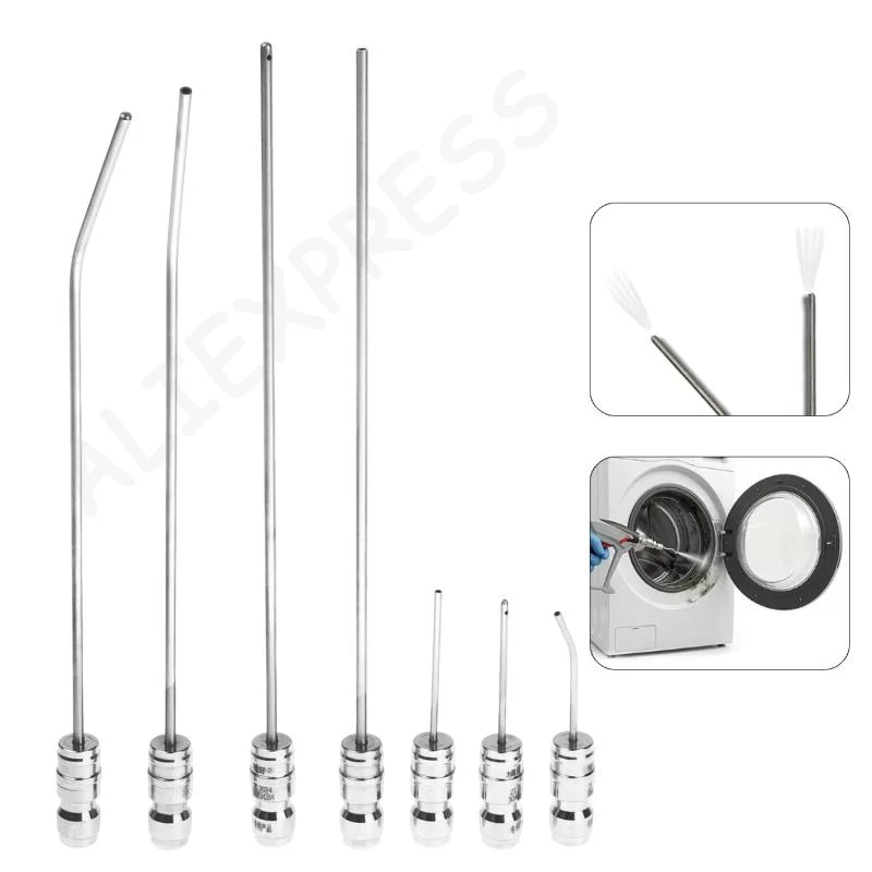 [G]High Pressure Washer Nozzle Kit Wear Resistant Stainless Steel 1/4 Quick Connect 2-7Pcs for Home Commercial Cleaning Use