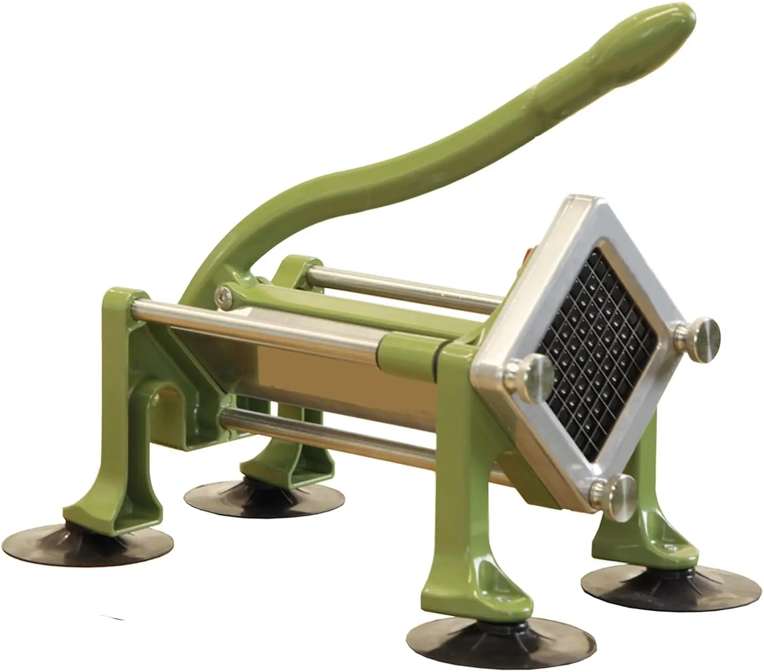 

Commercial French Fry Cutter Stainless Steel Potato Cutter with 3/8&1/4&1/2 Inch Blade French Fries Cutter Manual Potatoes Cutti
