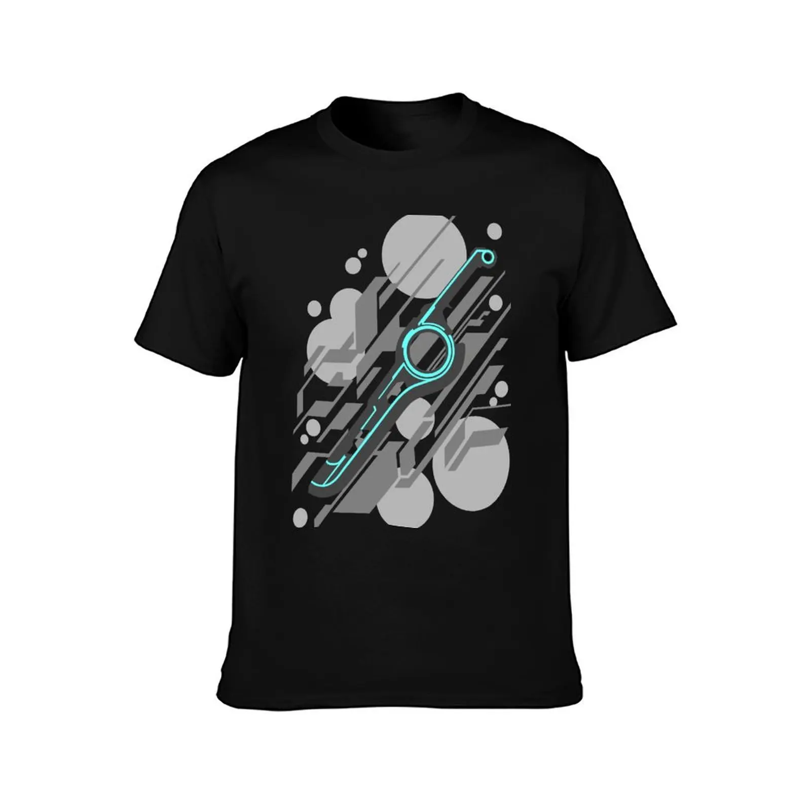 Monado Abstract (Grey) T-Shirt All Match Basic Short Sleeve Top T-Shirt
