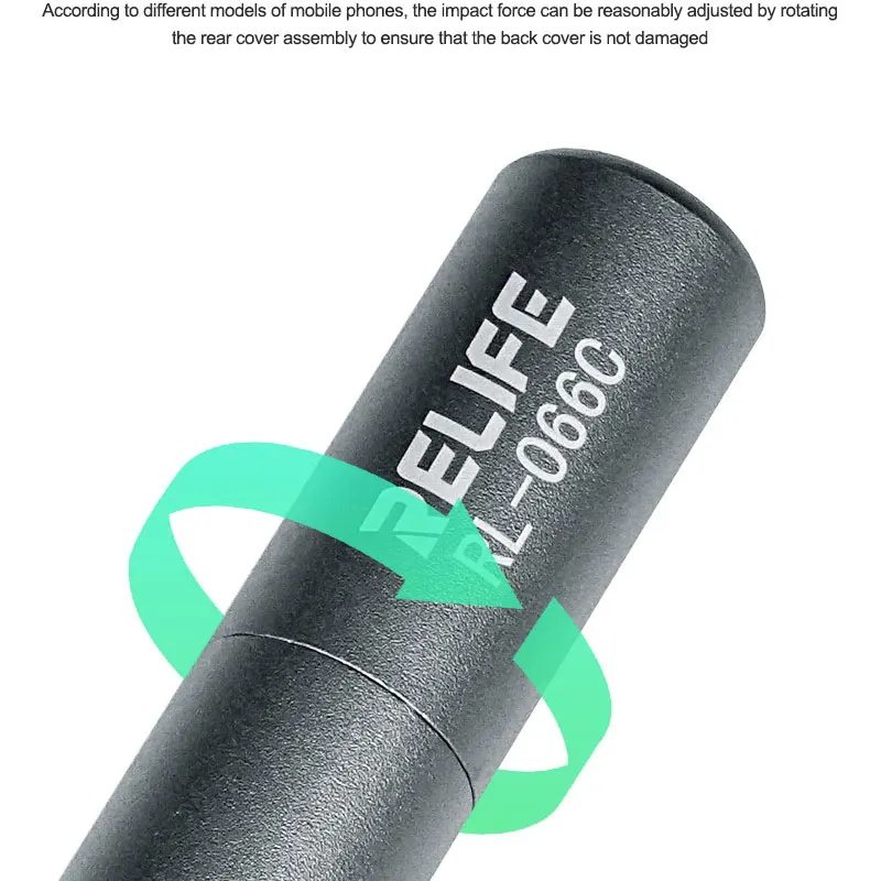 قلم تفجير غطاء خلفي زجاجي للهاتف المحمول RELIFE RL-066C، مناسب لسلسلة IP8-16PM/HWP/Mate، قوة قابلة للتعديل