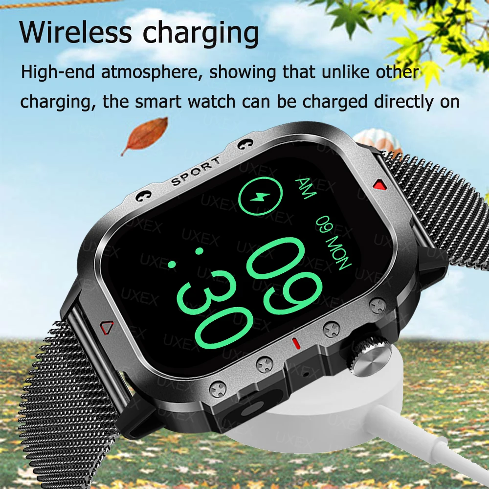 2025 Новые военные часы Sir And Madam Youth 2,01 дюйма HD-экран Отслеживание здоровья Bluetooth Вызов Пользовательский циферблат Подарок для женщин Часы