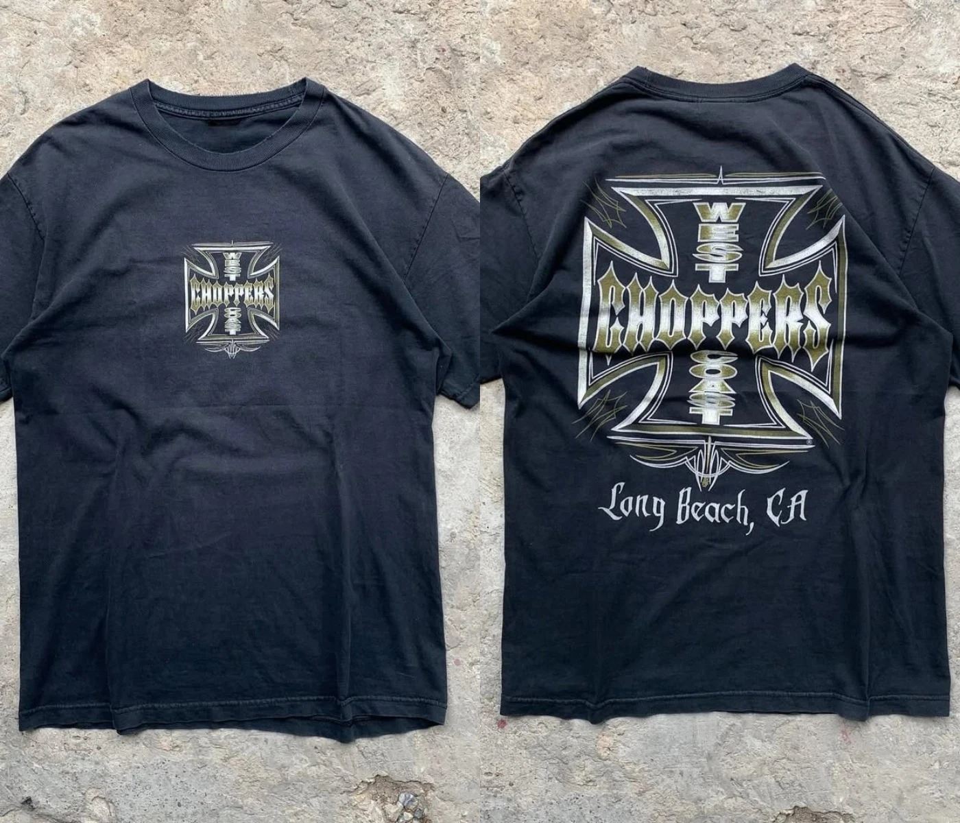 Unisex Double‑Sided T‑Shirt West Coast Choppers 20 Years Anniversary Cross Logo 1989‑2009 Vintage Motorcycle Lover Street Tee