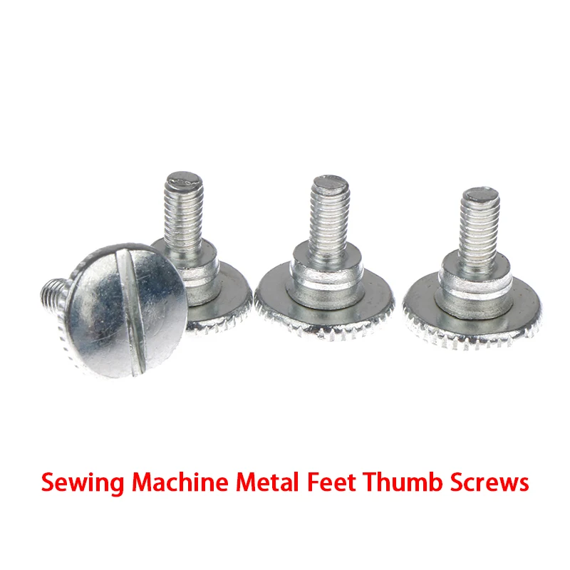 10Pcs Home Sewing Machine Metal Feet Thumb Screw For Lockstitch Home Sewing Machine Presser Foot Pull Tube Fixing Screw