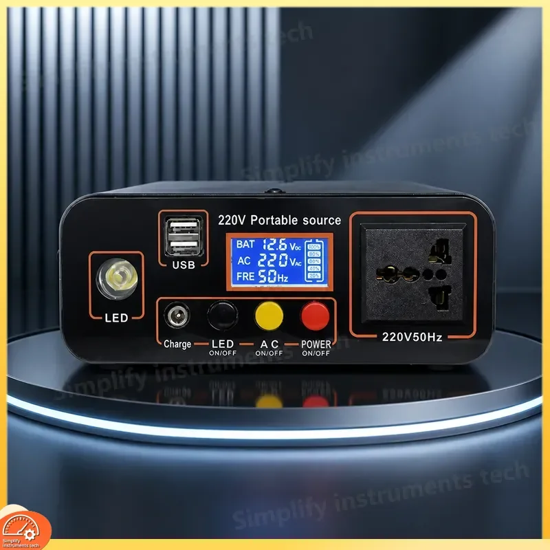 300W Portable Power Station 220V Lithium Battery Solar Generator High Capacity Outdoor Camping Emergency Backup Power Supply