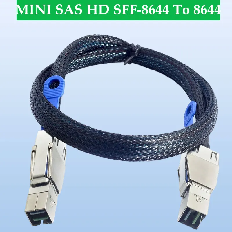 ADT-Link MINI SAS HD SFF-8644 To 8644 Extension Cable High Speed Server Connector Without IC Special Contact Length Optional