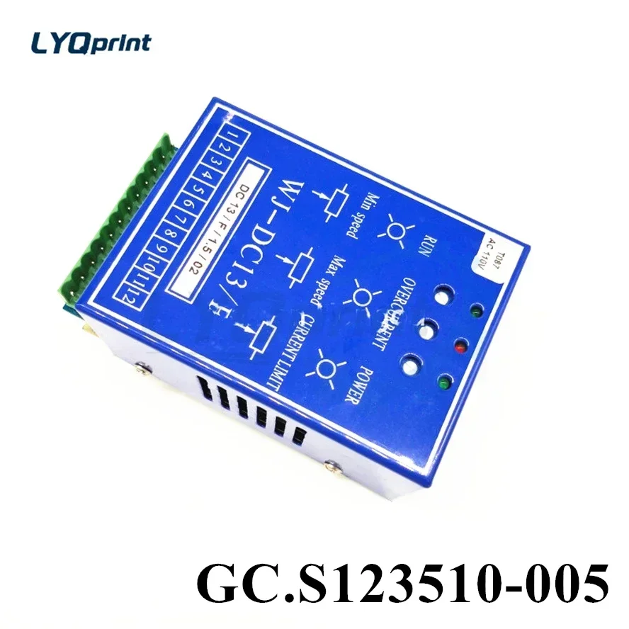 Best Quality 1 Piece GC.S123510-005 Single Phase DC Dampener Speed Regulator WJ-DC13/F/1.5/02 For GOSS Magnum MSC