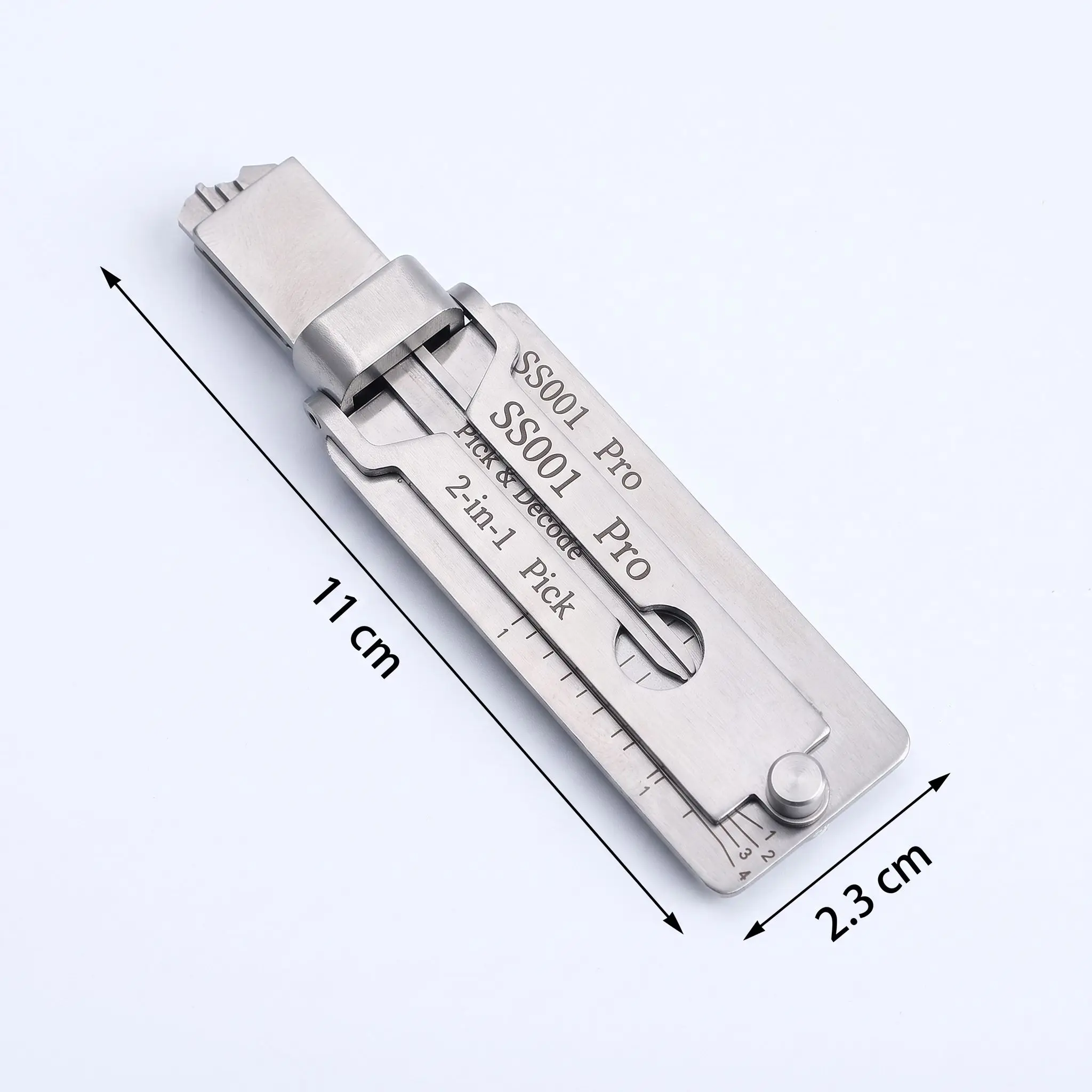 SS001 SS002 Pro 2-in-1 Lock Measurement Tool, Home Door Lock & Padlock Repair Maintenance Kit