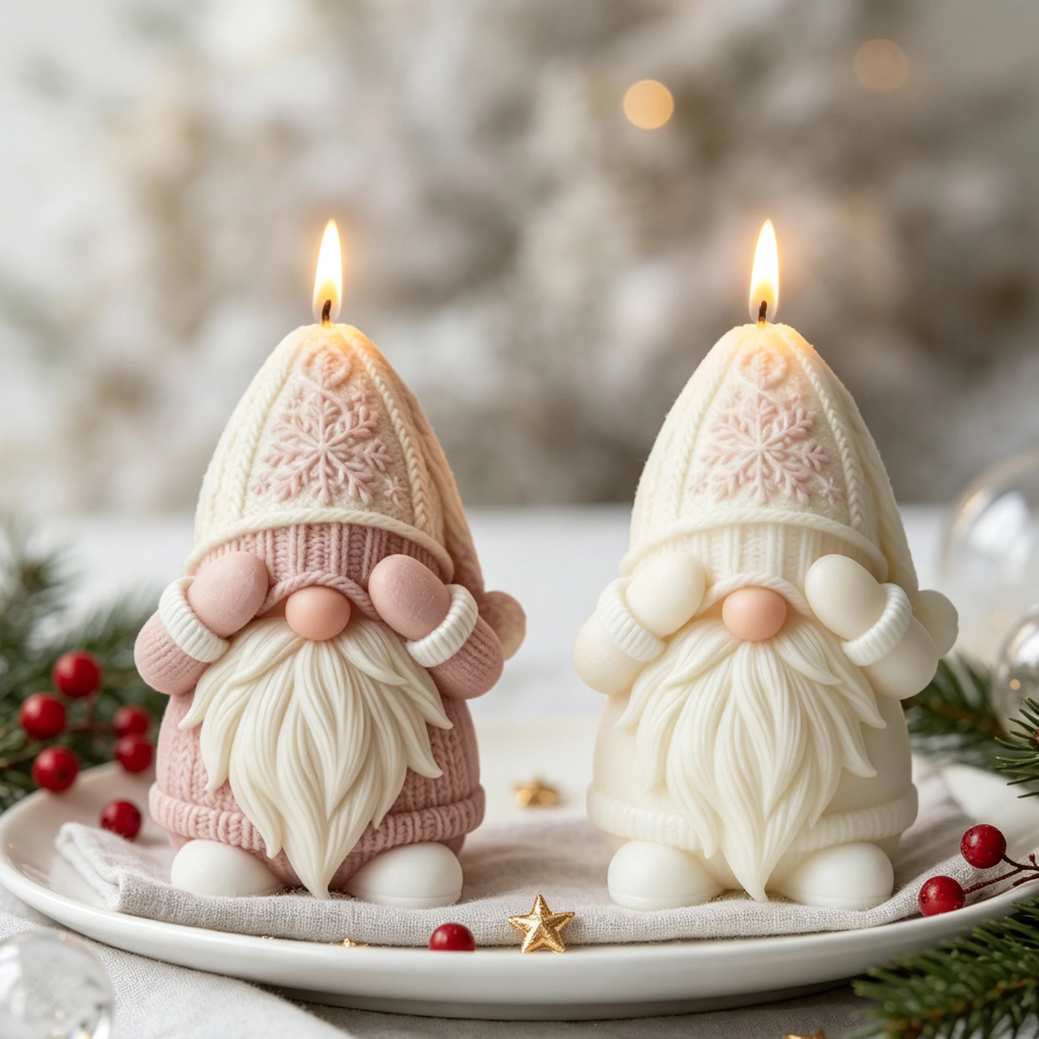 แม่พิมพ์ซิลิโคนรูปคนแคระมีหนวด - Home Fragrance Rituals บทวิจารณ์และราคา