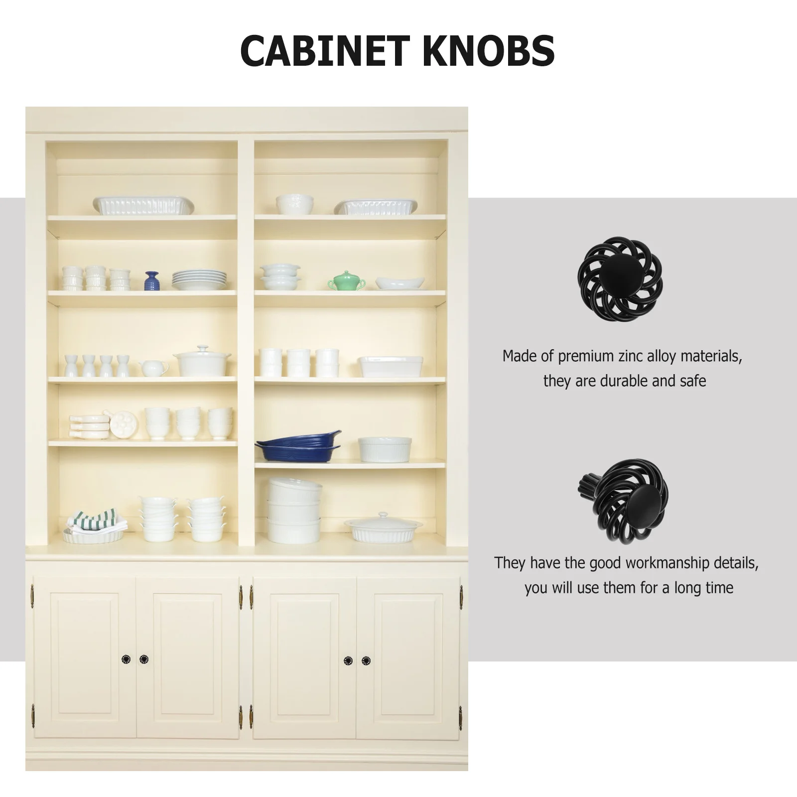 

6Pcs Birdcage Round Cabinet Knobs Zinc Alloy Smooth Touch Wardrobe Pull Handles Furniture Accessories Vintage Style Drawer and