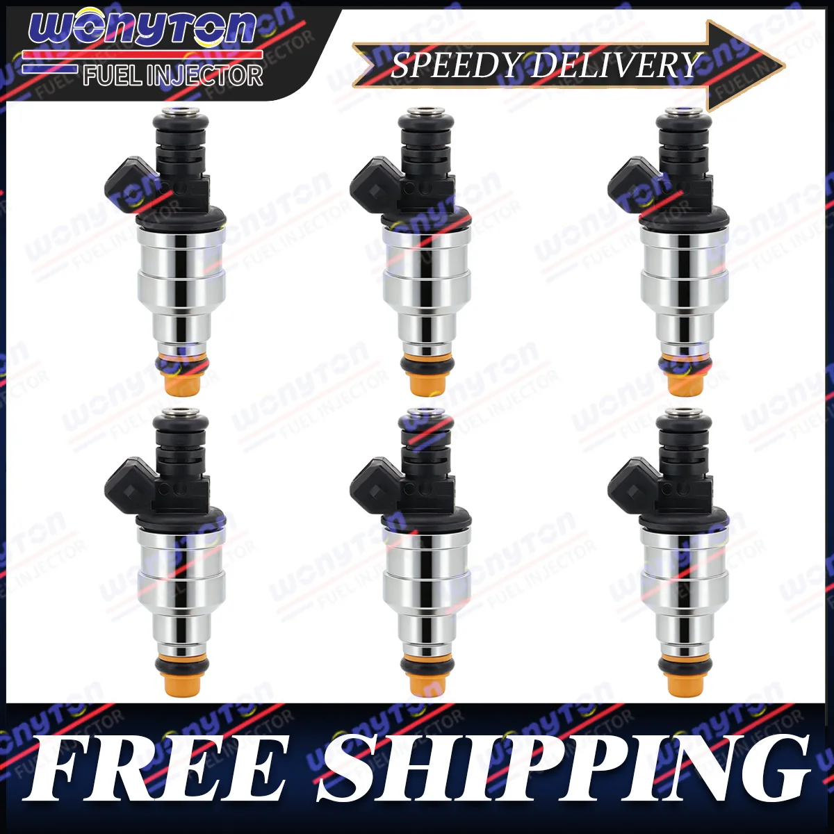 

6Pcs Fuel Injectors For 1990 1991 1992 Ford Ranger 4.0L V6 0280150766