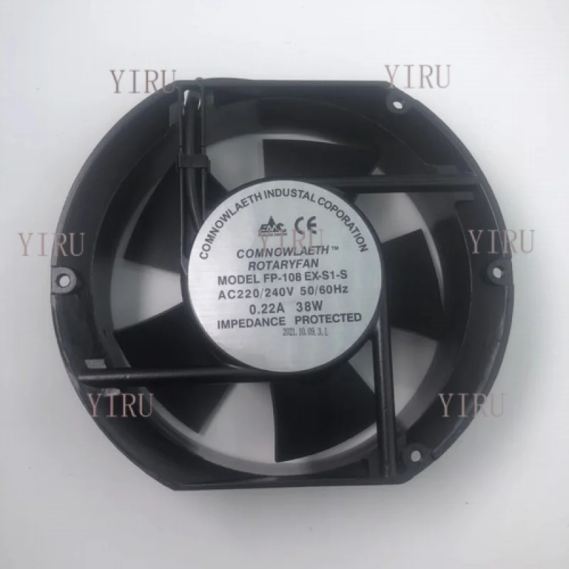 

L 1 шт. для FP-108EX-S1-B 17251 AC220 В/240 В 0,22 А 38 Вт металлический охлаждающий вентилятор