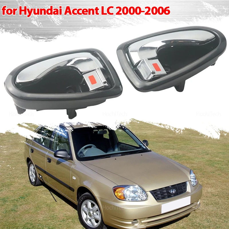 Auto linke Seite innere Innentürgriffe Chrom 82610-25000 für Hyundai Accent 2000 2001 2002 2003 2004 2005 2006 82620-25000