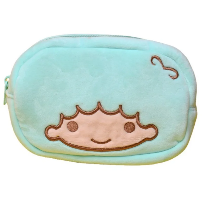 4 Pcs Japanese Sanrio Plush Toy Cosmetic Bag Melody Gemini Plush Doll Coin Purse Cell Phone Sundries Cinnamoroll Storage Bag