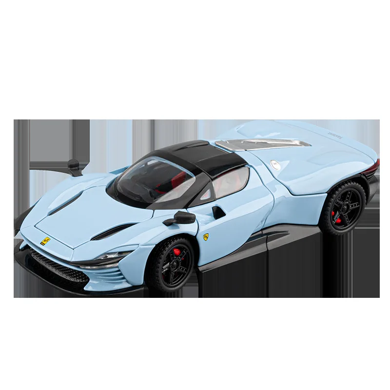 1:32 Daytona SP3 Supercar รถรุ่นเสียงและแสงดึงกลับของเล่นเด็กของสะสมของขวัญวันเกิด