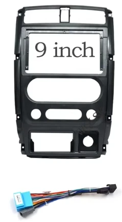 For 2007-2016 SUZUKI JIMNY (9INCH) Car Radio Fascias Android GPS MP5 Stereo Player 2 Din Head Unit Panel Dash Frame Installation