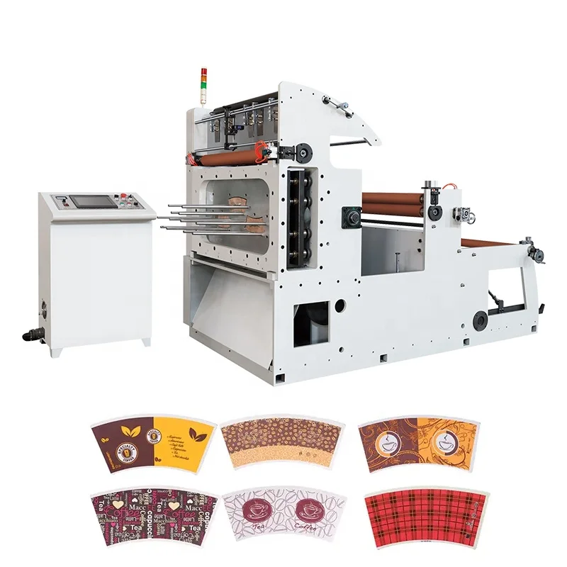 YG Automatic Roll Paper Cup Fan Die Cutting Punching Machine Die Cut Ice Cream Paper Cone Sleeve Manufacturing Production Line