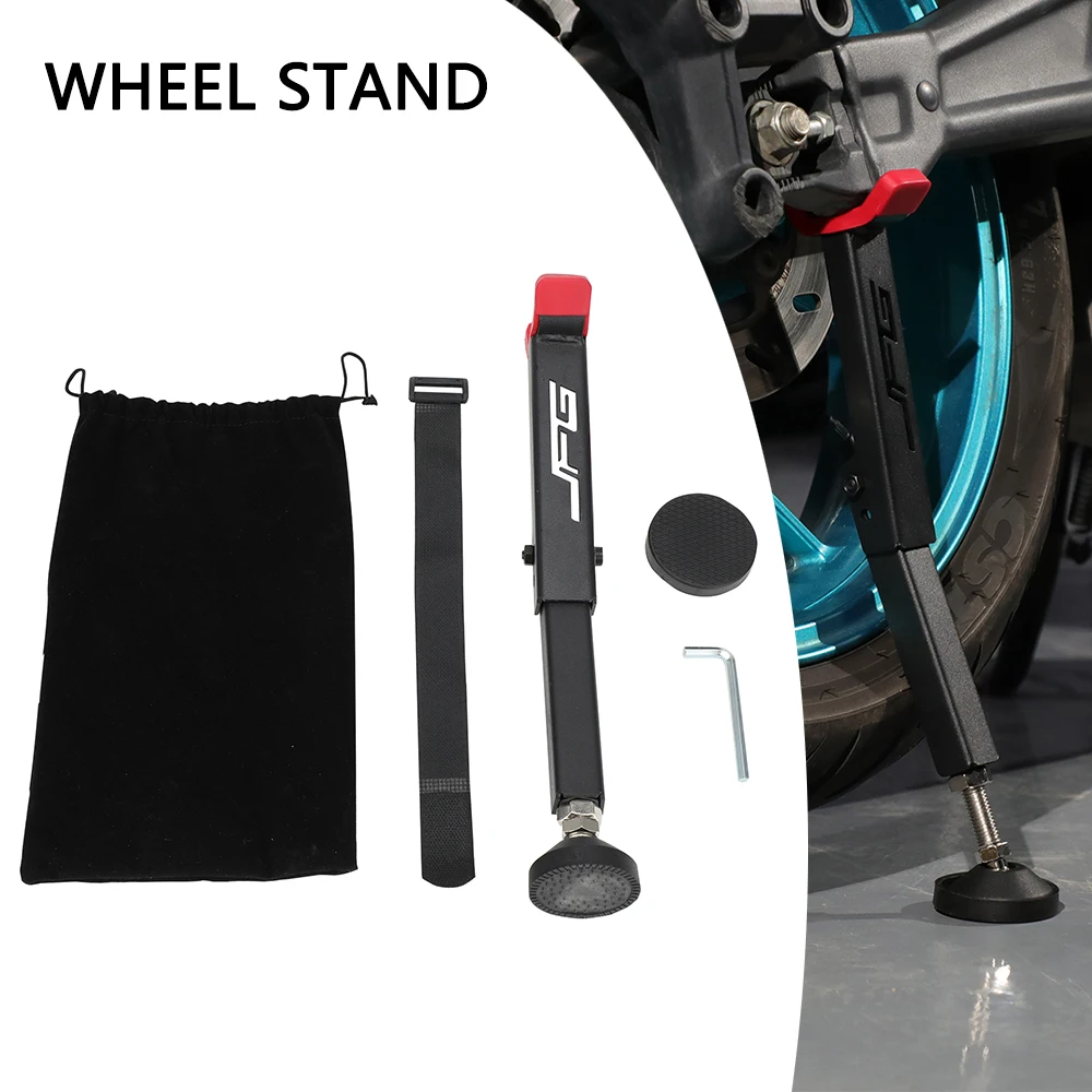 

Wheel Stand For Motorcycles Tools Portable Single Sided Kick Paddock Stand Front Rear Support Foldable Tire Repairing Tool Lift