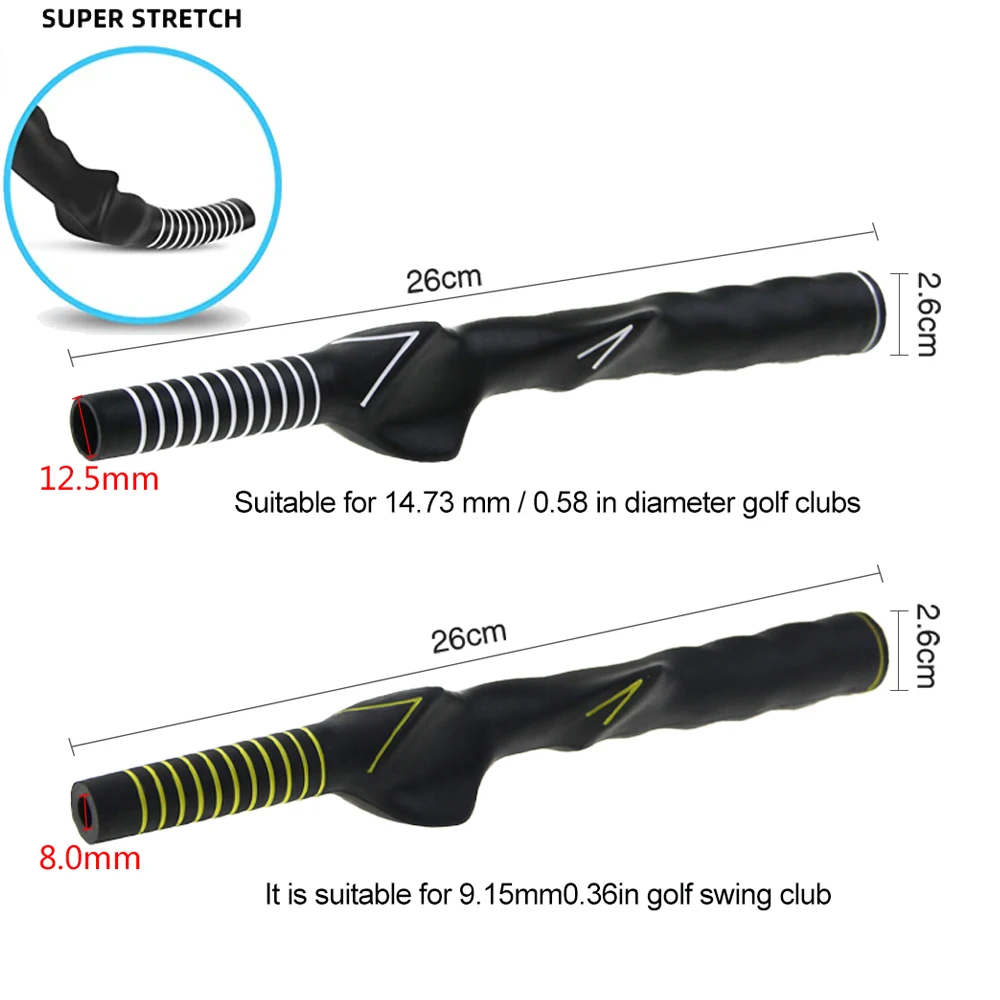 1Pcs Golf Club Grip  Swing Grip Trainer Teaching Practice Aid Training Grip Golf Hand Position Training Tool for Man Woman Kids