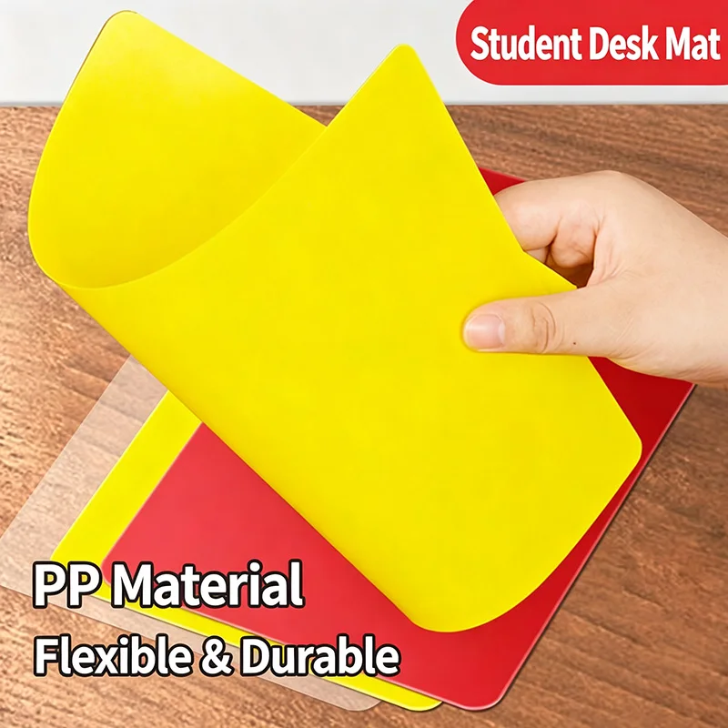 A4 PP Writing Desk Mat Student Exam Copy Board Flexible Plastic Writing Pad for Drawing Painting Office School Supplies