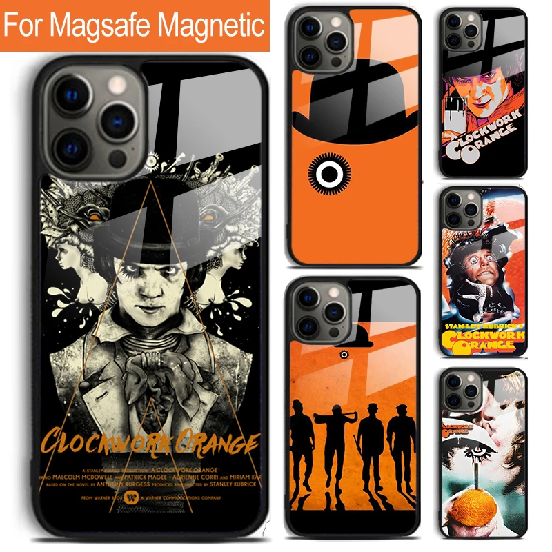 A Clockwork Orange Phone Case For iPhone 16 15 14 13 12 11 Pro Max Plus Magsafe Magnetic Wireless Charging Cover