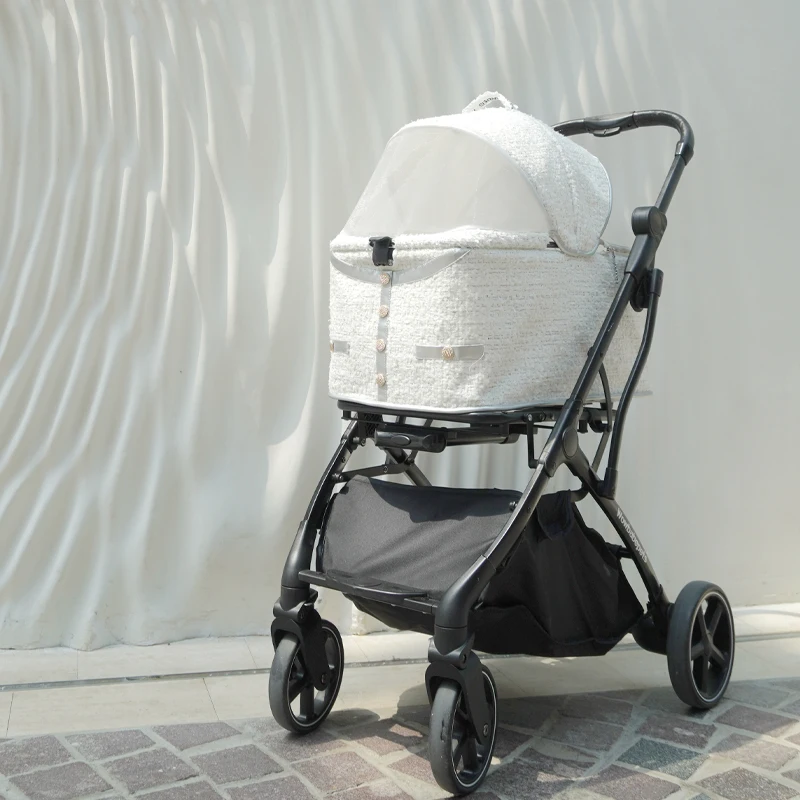 

Xiaoxiangfeng Pet Trolley Lightweight Foldable Dog Cat Separate Out Small