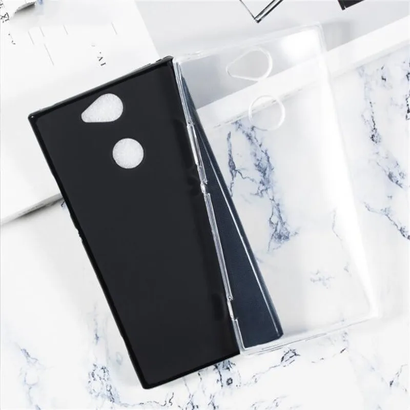 Case Soft Ultra Thin Silicone Black TPU Case Cover For Sony Xperia XA2 H3113 H3123 H3133 H4113 H4133 Silicone Phone Cover