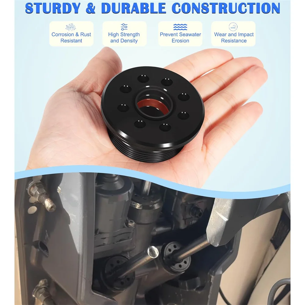 2 Stück Schraubende mit Dichtungen, Tilt- und Trimmmechanismus, passend für 115–250 PS Honda/Suzuki/Yamaha 2- und 4-Takt-Motoren, 64E-43821-01-00 FSM023 4863 – Detail 2