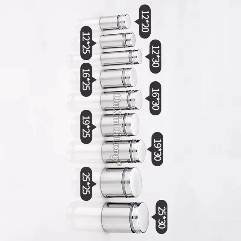 

ГОРЯЧИЕ 200 шт., полые полировальные рекламные гвозди из нержавеющей стали, винты, рекламный щит, стеклянные стойки, крепеж, крепежное оборудование