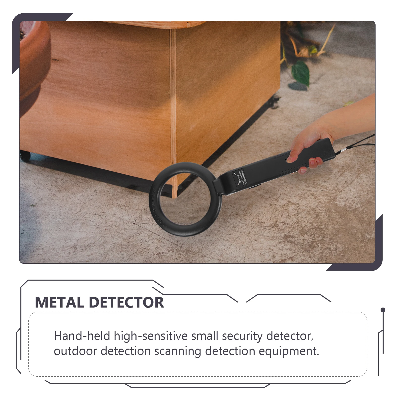 호텔, 쇼핑몰, 야외 금속 탐지용 내장 유도 코일이 있는 휴대용 고정밀 금속 탐지기
