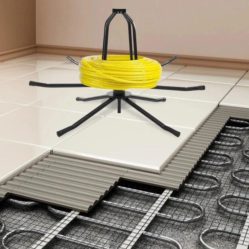 Диспенсер для катушек для труб, труба для подогрева пола, демонтирующая труба PERT, PE, макс. 175 кг, двойной подшипник