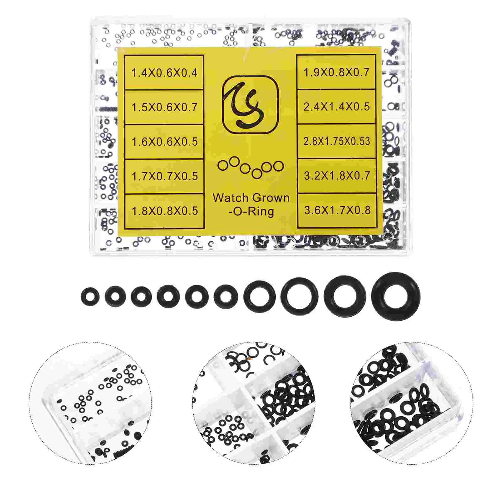 1 Box of Waterproof Seal Gaskets Replacement Parts for Watch Back seal ring watch gasket