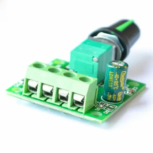 

DC 2A 1.8V 3V 5V 6V 12V PWM Low Voltage Adjustable Switch Motor Speed Controller