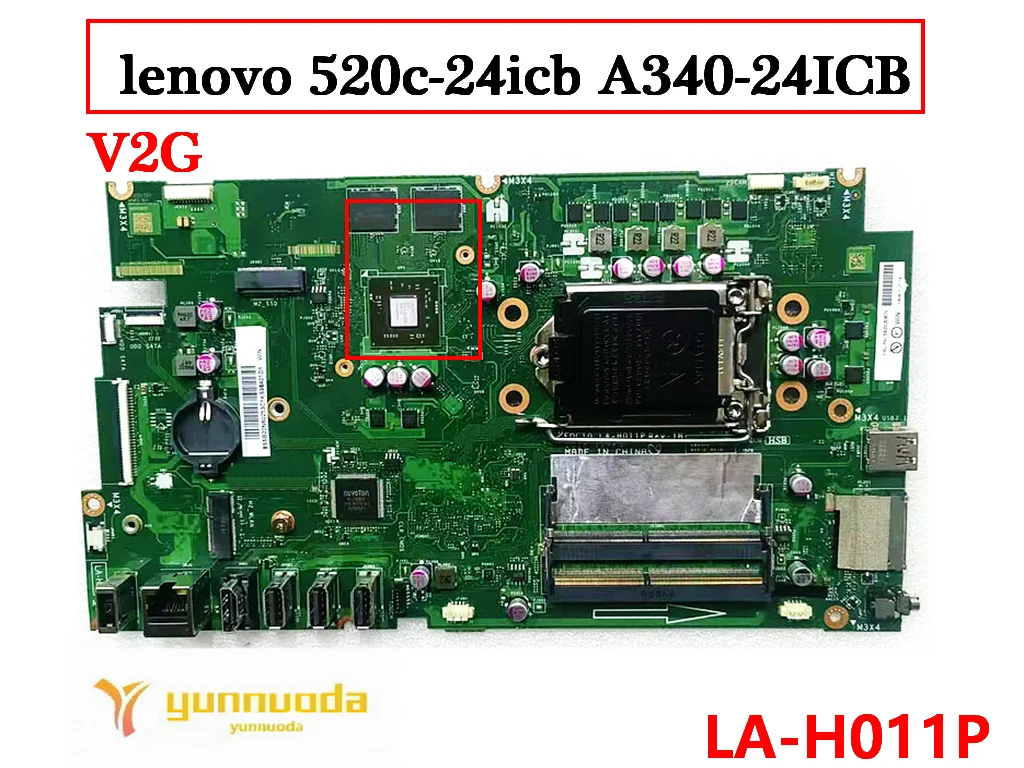 Original For Lenovo 520C-24ICB A340-24ICB Laptop Motherboard E0C10  LA-H011P Tested Good Free Shipping