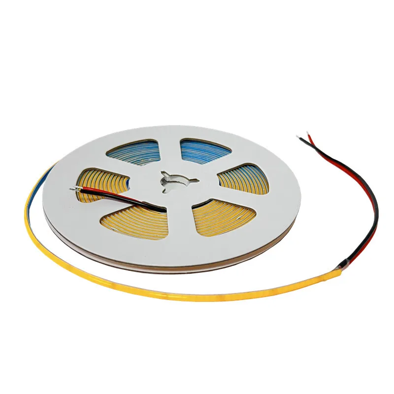 

5m Dimmable COB Strip 3mm 5mm 8mm Slim Cabinet Wardrobe Linear Light 3000k Natural White 4000k Day White 6000k Orange 12v 24v