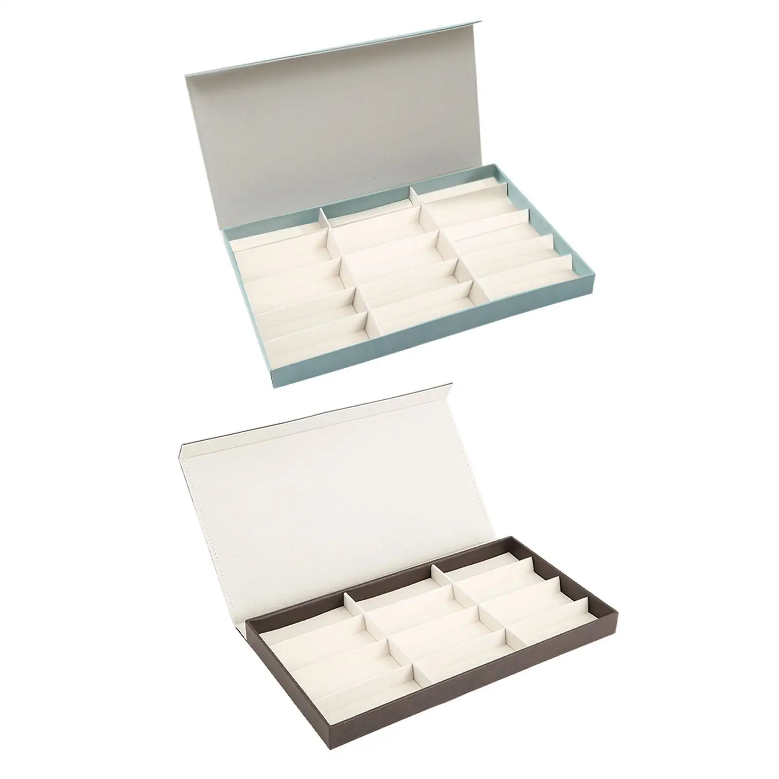 

Glasses Display Tray Multipurpose Watch Holder Portable Sunglasses Organizer Box for Closet Travel Shop Tabletop Hosuehold