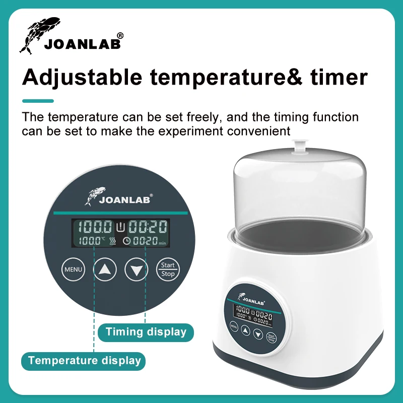 JOANLAB Water Bath Laboratory Constant Temperature Digital Display Heater Lab Thermostat Tank Anti-dry Burning 2L 110/220V WB-2S