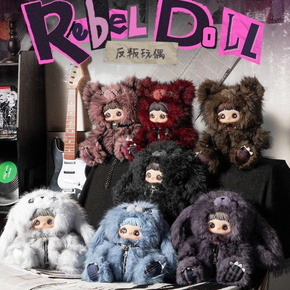 

Коллекционная фигурка Maymei Rebel Doll 400% (слепая коробка), кавайная аниме-фигурка, сюрприз-бокс, украшение для рабочего стола, подарок, игрушка, аксессуар для рюкзака