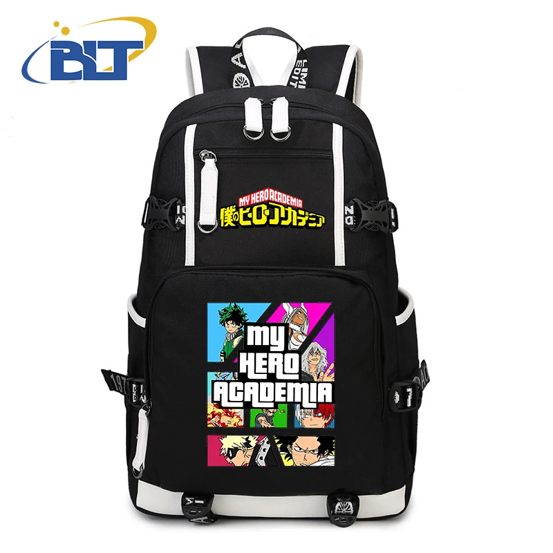 

My Hero Academia Anime Backpack Campus Student Schoolbag Youth Travel Bag s Back to School Gift