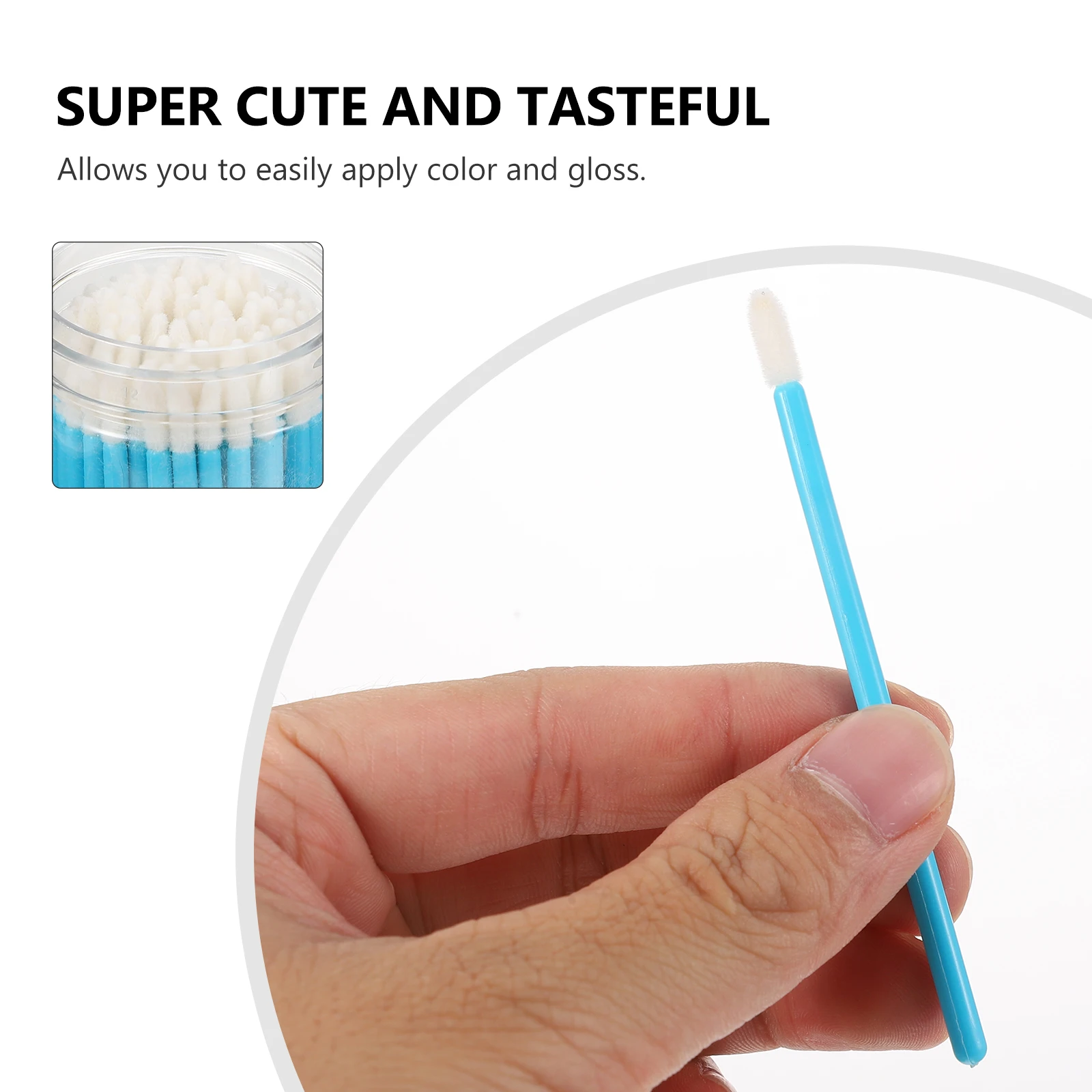 

100pcs Lip Brush Tools Makeup Supplies Portable Lip Gloss Applicator Disposable Lipstick Applicators Makeup Accessories For