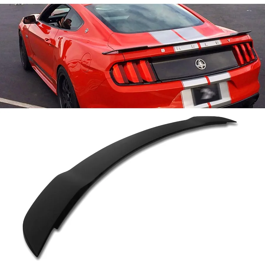 Modifystreet per ala spoiler per bagagliaio posteriore con montaggio a incasso stile Mustang GT500 15-19 - Design aerodinamico ad alte prestazioni per migliorare