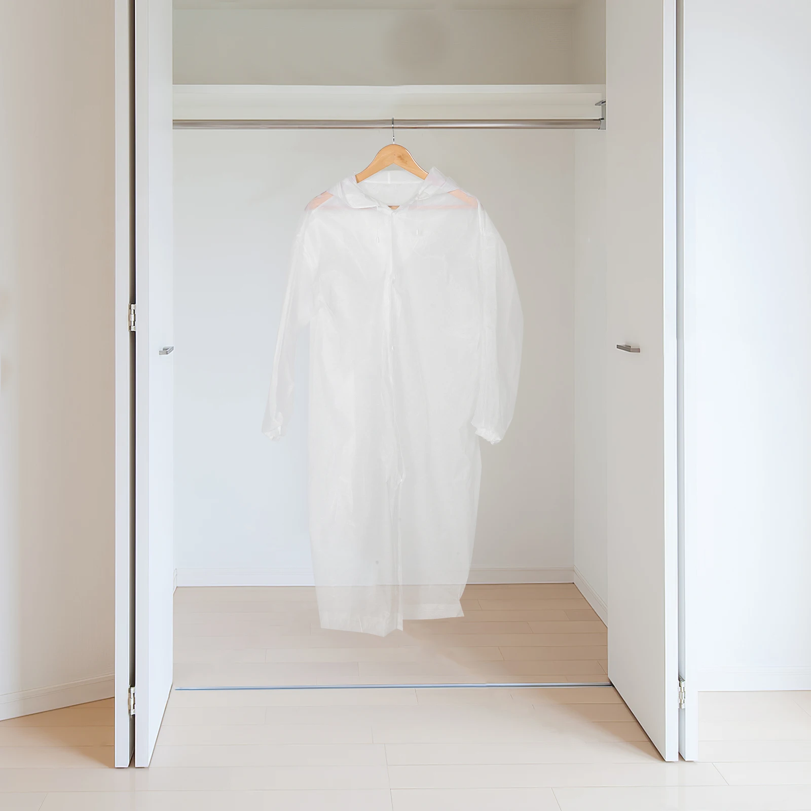 Chubasquero transparente para adultos, Material EVA, Poncho de emergencia resistente al agua, chaqueta de senderismo, bicicletas de viaje al aire libre, 2 uds.