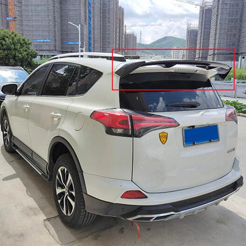 

For Universal Roof NEW Spoiler Accessories Toyota RAV4 ABS Plastic Car Window Rear Lip Black WING Tail Refit MT Style 2009-2022