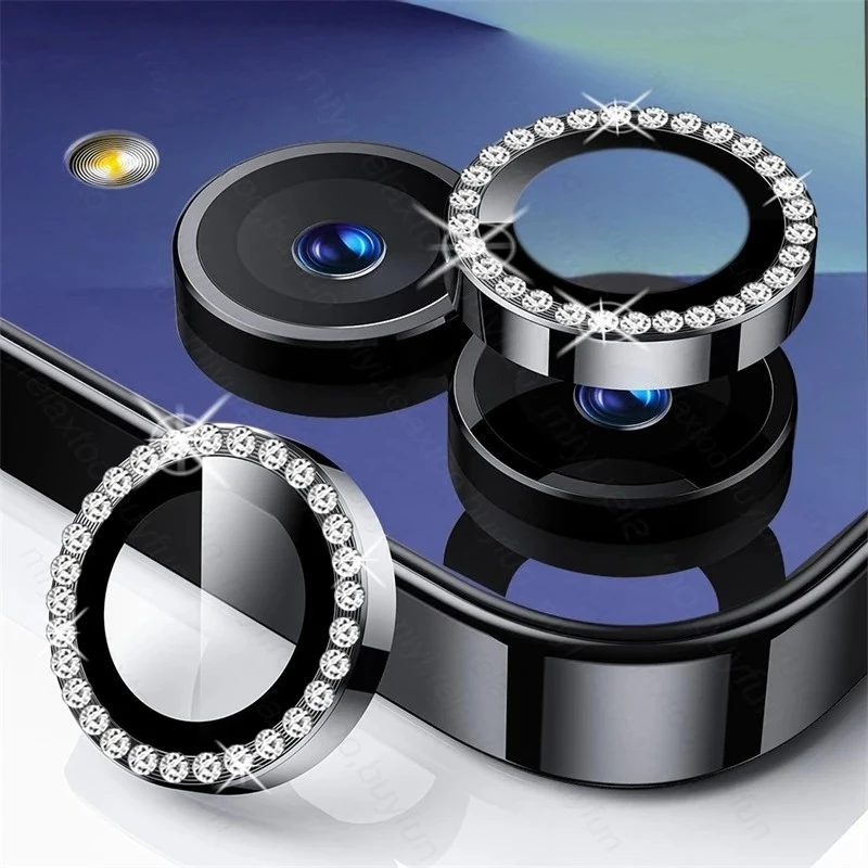 Luxury Crystal Diamond Matel Ring Camera Glass Protectors Ziai For Samsung Z Flip 7 Flip7 5G Lens Cap On Galaxy Case Friendly