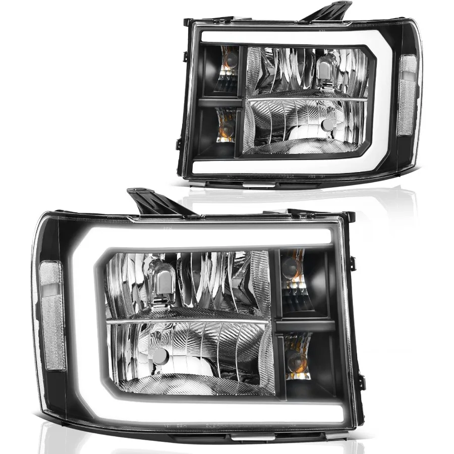 LED DRL Headlight Assembly for 20072013 GMC Sierra 1500 20072014 GMC Sierra 2500 HD and Sierra 3500 HD Enhanced Visibility and