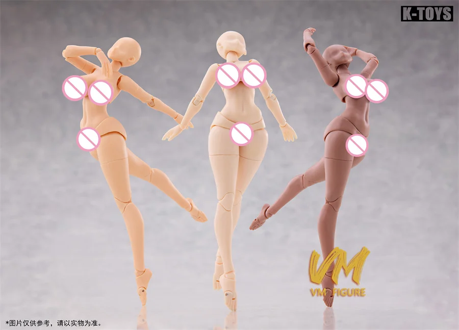 K-Toys KT02 Scala 1/12 Stile Anime Giapponese Seni Super Grandi Curvy Corpo Femminile 6 "Flesibile Soldato Action Figure Modello Bambola Giocattolo