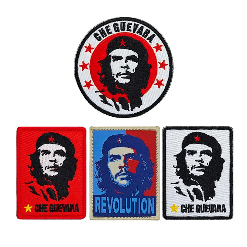 Parches tácticos Che Guevara, parche de gancho y bucle Che Guevara, pegatinas con emblema para mochila