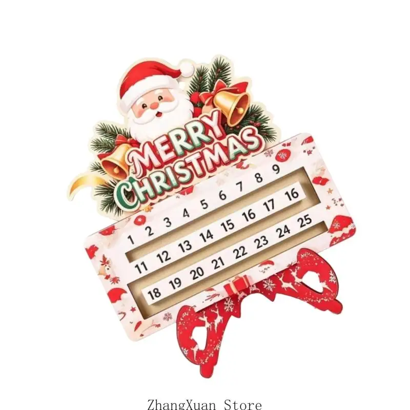 Feiertags-Adventskalender, Holz-Adventskalender für Tischdekoration, 3 x – Detail 3