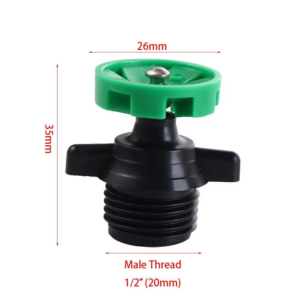 1/2 Inch Rotating Sprinkler 360 Degree 200-250L/H Irrigation Nozzle Middle Distance Male Thread Turning Sprinkler