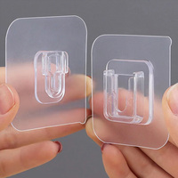 10/20sets multifunctional universal hooks, snap fasteners, bathroom shelf auxiliary adhesive hooks, power strip router organizer